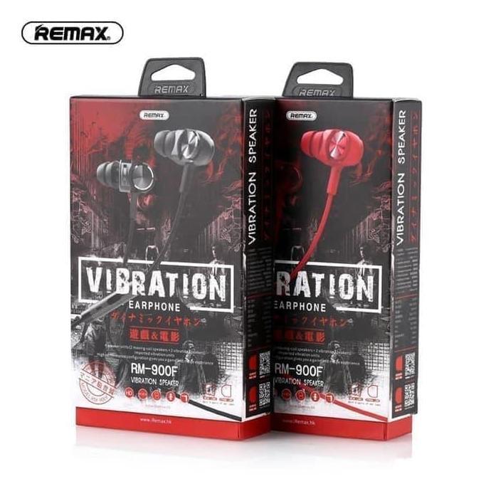 REMAX Vibraton Earphone RM-900F - Headset Super BASS Getar