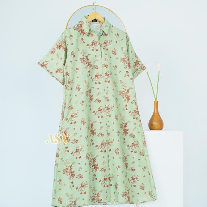 Homedress Rosa Katun Miracle Xxl Xxxl 5L Ld 120 130 140 Midi Dress Daster Motif Bunga Ukuran Jumbo O