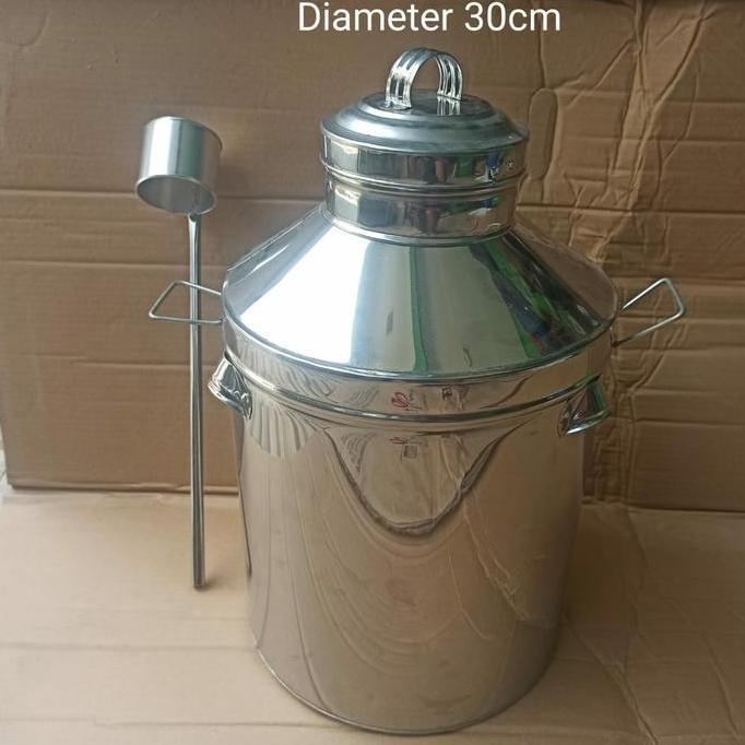 Dandang Bajigur Sekuteng Stainless Ukuran 30cm / ONLY