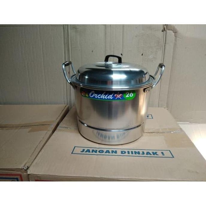 Panci Sarang Serbaguna Orchid / Panci Langseng Aluminium 26