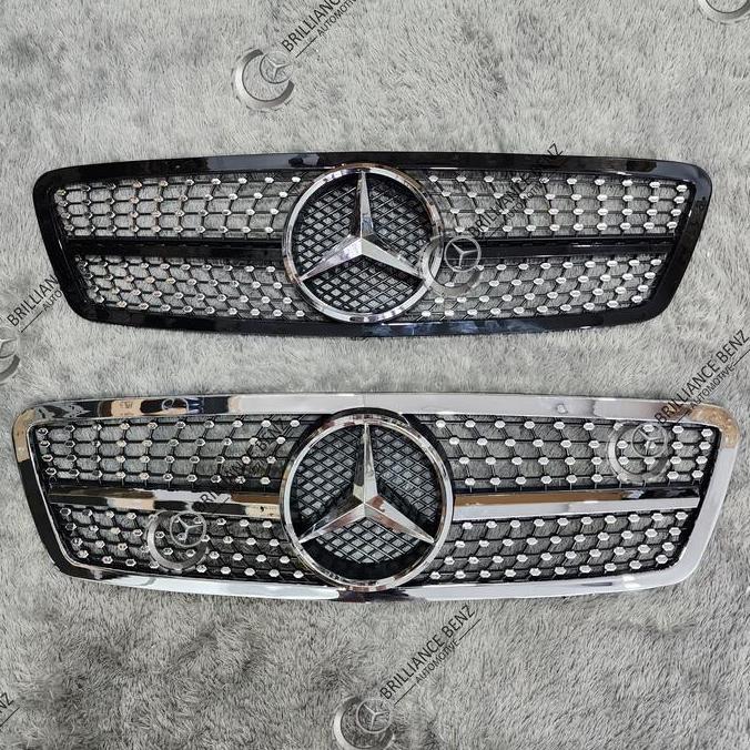 Grill Diamond Mercedes W203 C200 C230 C240 2000-2007 Grille Amg W203
