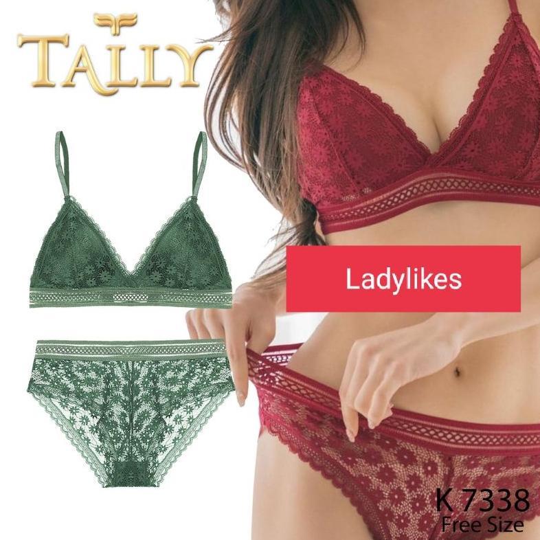 Omagoedang - TALLY Bra Set BH Set Tanpa Kawat CUP B 7338