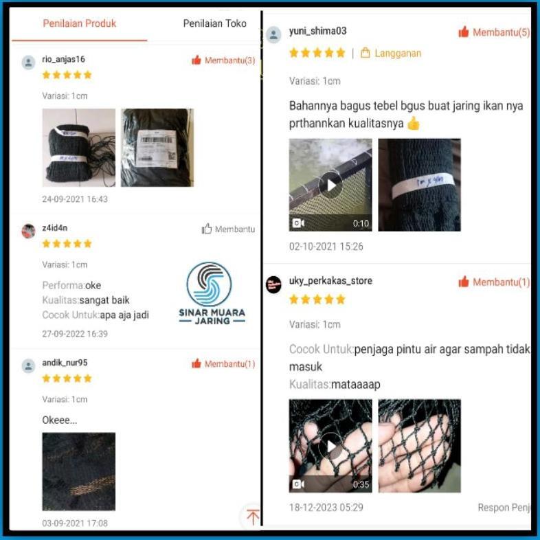 Bisa Cod Jaring Pe Tebal Lubang 1Cm D36/Jaring Keramba/Jaring Tebal/Jaring Ayam Tebal/Jaring 1 Inch 