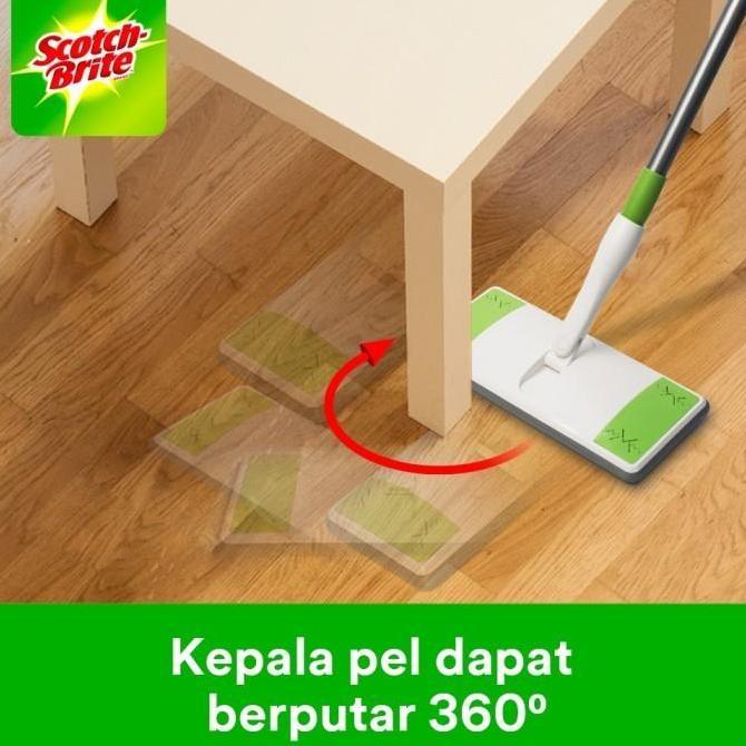 TERMURAH - EASY SWEEPER PLUS SET 3M / PEL - PELAN SCOTCH BRITE / PEL + TONGKAT