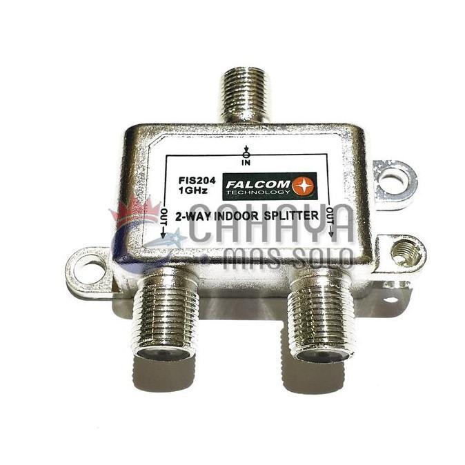 Splitter Falcom 2 Way Antena Kabel TV Cabang Spliter