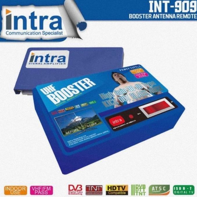 Booster Antena TV INTRA INT-909 Analog Digital Tabung Penambahan Sinyal TV Anda