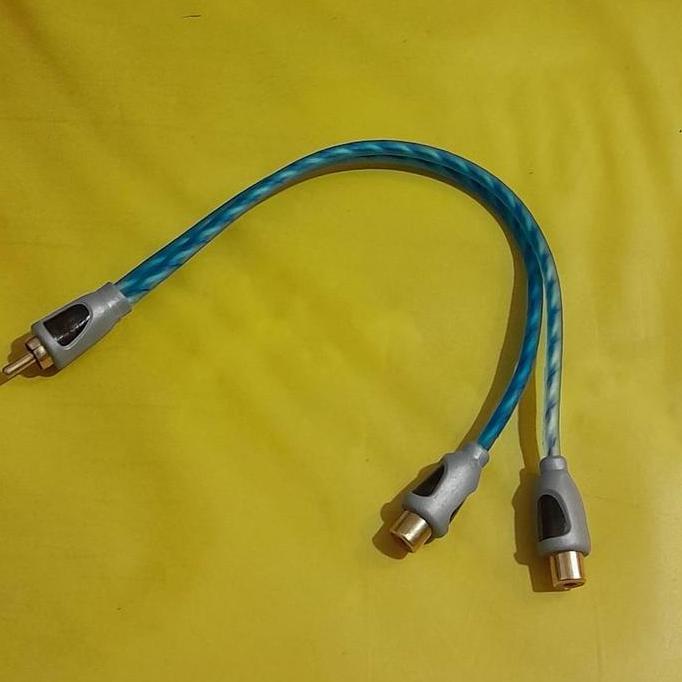RCA CABANG 1 COWOK 2 CEWEK / Y JACK RCA 1 MALE TO 2 FEMALE