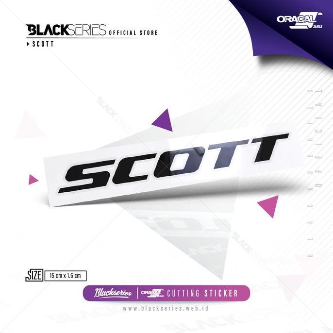 Cutting Sticker Sepeda Scott 02 Logo Medium | Stiker sepeda | Scott