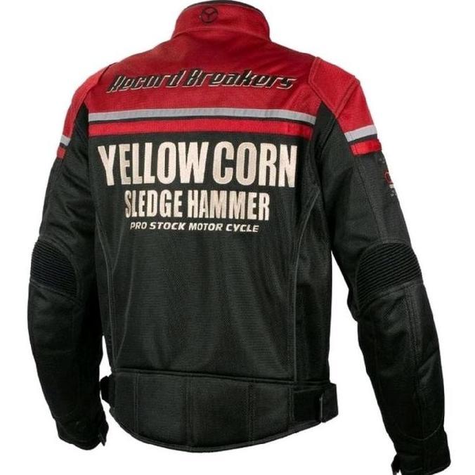 Grosir Jacket Yellow Corn Bb 5104 Red Jacket Mesh Bikers Touring New 2025 Collection Original Yc Jap