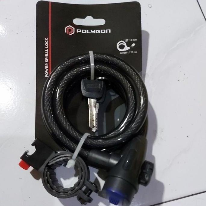 KUNCI GEMBOK SEPEDA SPIRAL POLYGON