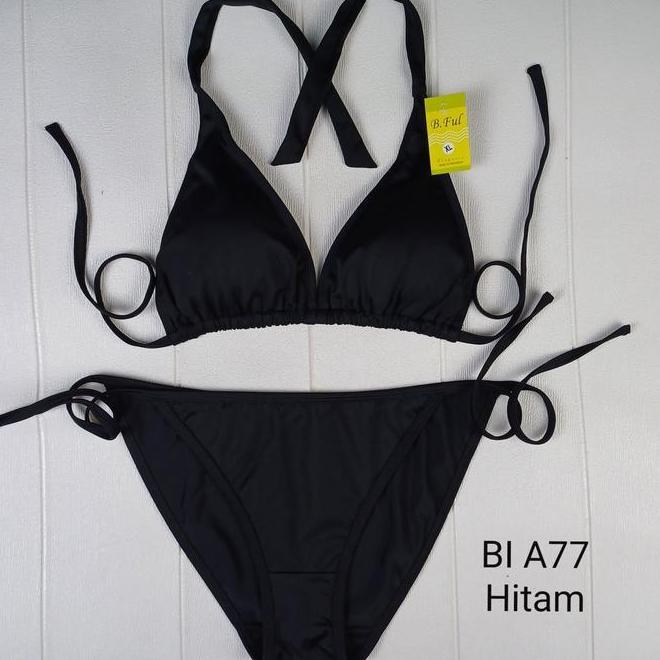 Bikini Set Bi A77 Ada Spon Tali Ikatnya Lebar Swimwear