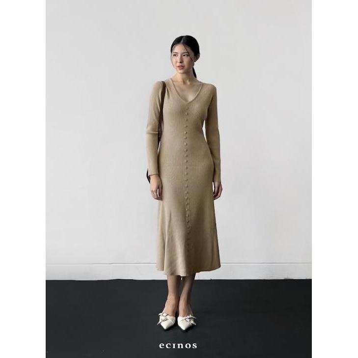 Ecinos - Natasha Knitted Dress | Pakaian Wanita | Dress Wanita