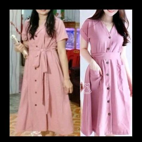 Dress Korea Baju Pesta Dres Wanita Korean Style Remaja Dewasa