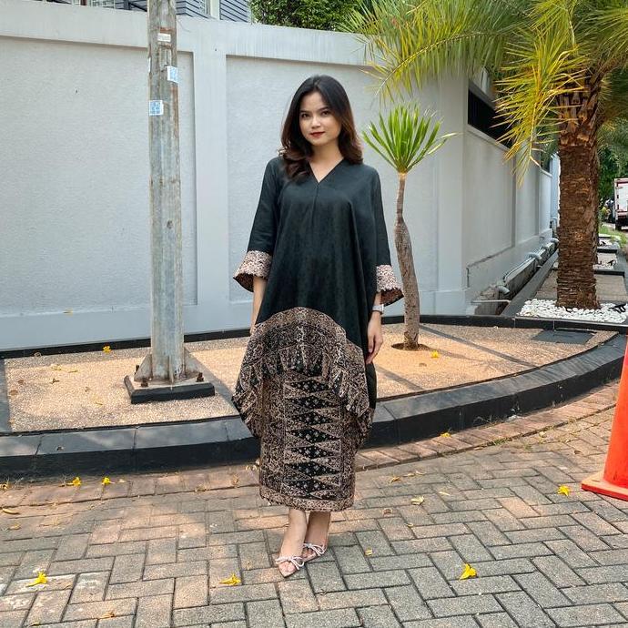 Lausboutique-Set Aruna-Seri Jupri 3-Setelan Batik Jupri Wanita Fit Lilit Panjang Tunik Loose Viscose