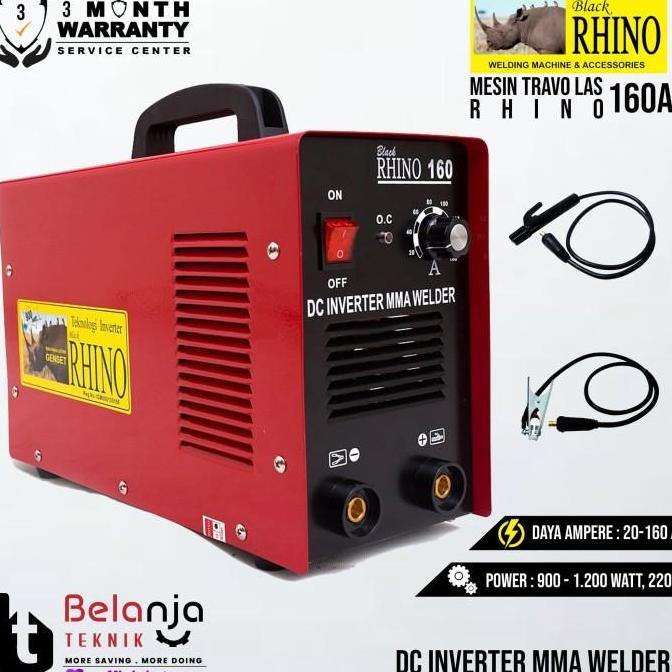 Terjangkau Mesin Travo Las Rhino 160 A Las Inverter 900 Watt Rhino 160A Merah