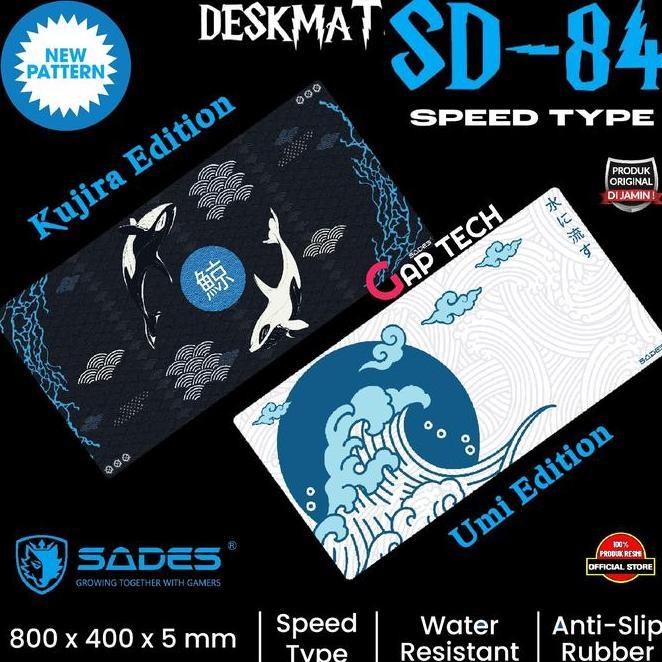 Sades Sd84 Kujira Umi Kinton Rasta Gaming Mousepad Deskmat