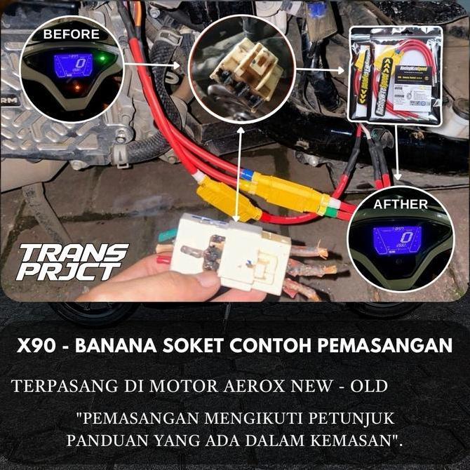 Socket, Soket Spul Aerox / Lexi, Socket Konector Spul Anti Error 12 Waterproof Terlaris