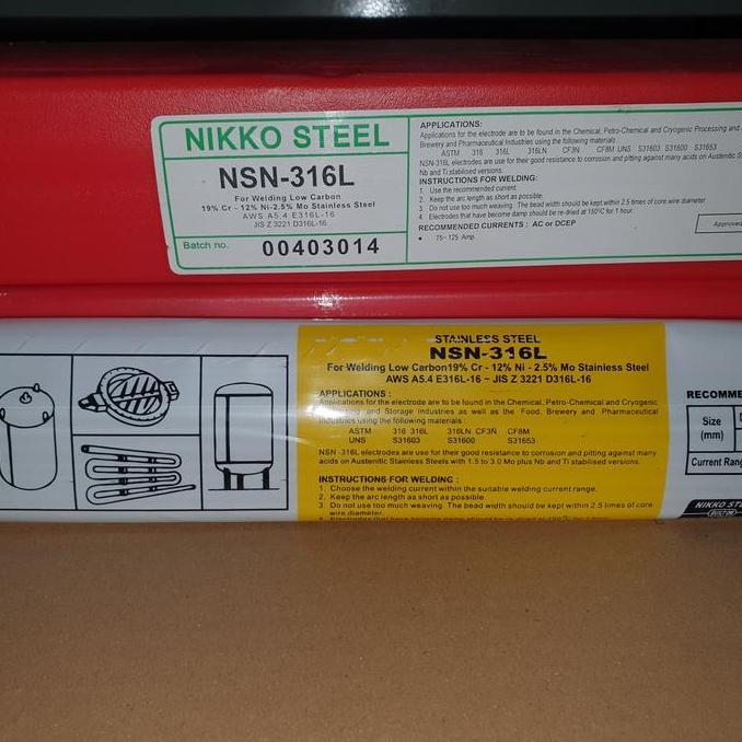 Diskon Kawat Las Nsn 316L 3,2