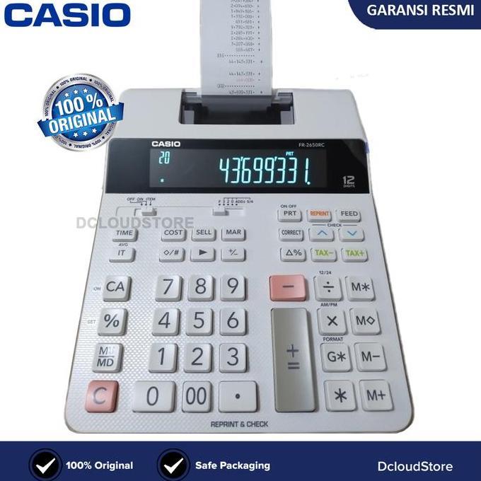 Kalkulator Kasir Printing Cocok Untuk Toko Dan Kantor Original Casio | Mesin Kasir Printer