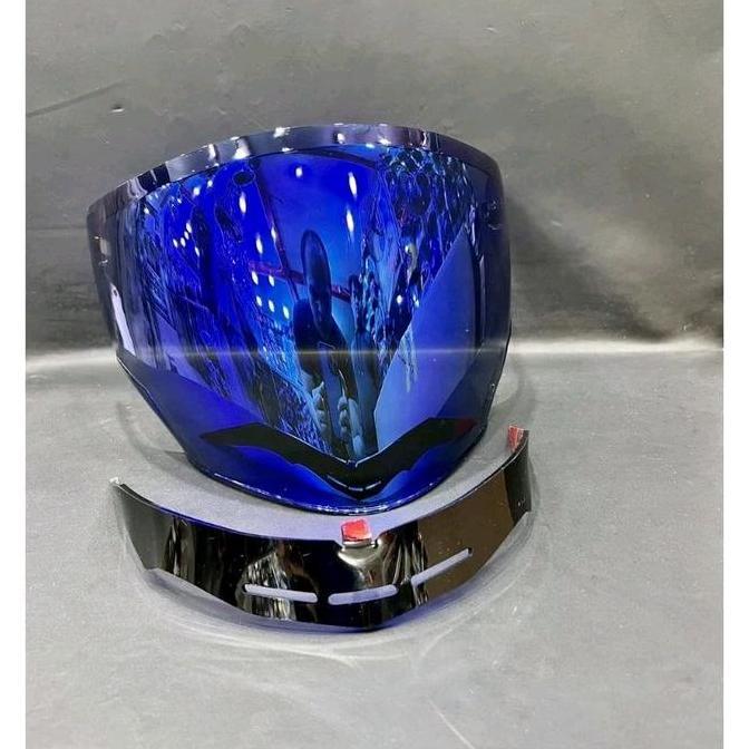VISOR IRIDIUM JPX NOVA X NORISK VISOR NORISK JPX NOVAX KACA HELM JPX NOVA +SPOILER IRIDIUM NORISK VI