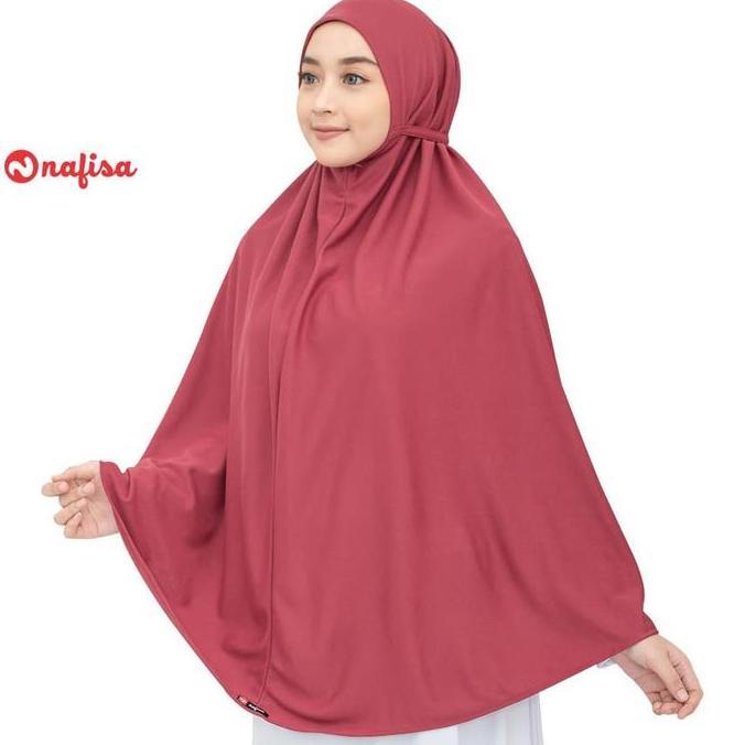 Nafisa Hijab At Home Jumbo | Jilbab Tali Kerudung Kaos Non Pet