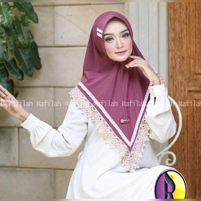 Jilbab Rempel Renda ORI Rafilah