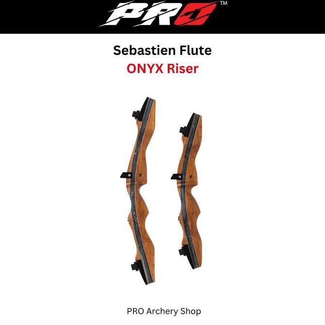 nuifarm - riser sebastien flute onyx | riser standar bow | alat panahan outdoor