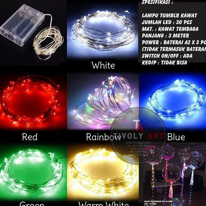 Promo Lampu Tumblr Kawat / Lampu Hias LED Kawat / Lampu Led / Lampu Kawat COD