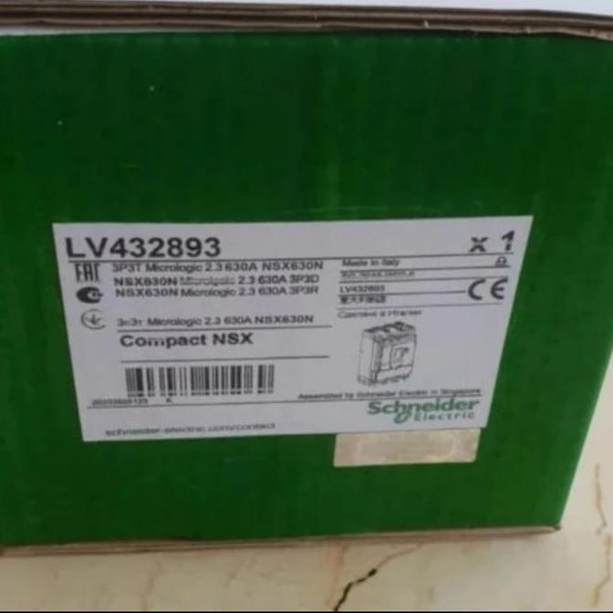 Murah MCCB SCHNEIDER NSX 630A 3P 630N 50Ka Non COD