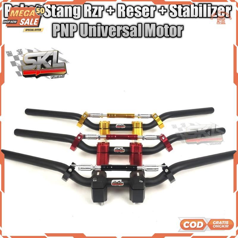 Diskon Gede Stang Setang Stir Motor Rzr Racing Custom Balap Road Race Universal Motor kualitas Tebal