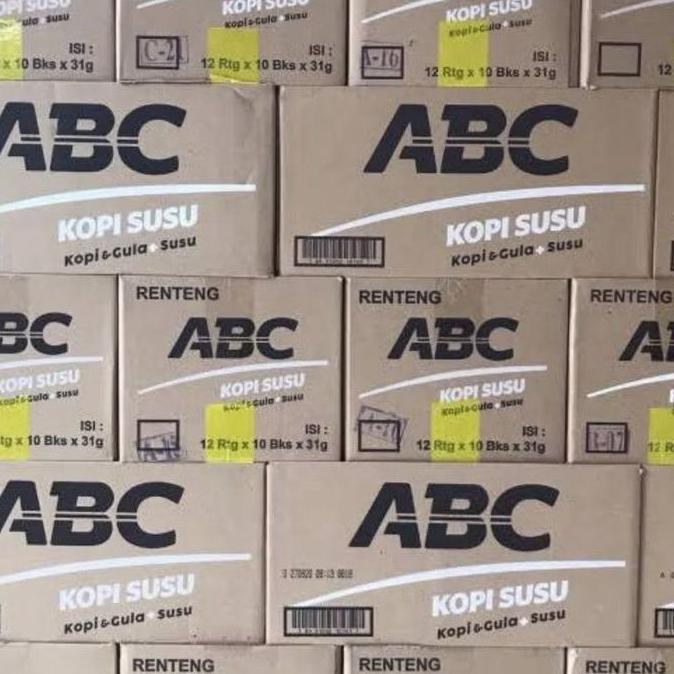 Cukafindan_ - Abc Susu & Abc Mocca | 1 Dus 12 Renteng 120 Sachet X 30Gr | Minuman Kopi Instan