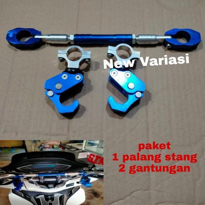 DF102 - PAKET Stabilizer Stang/ Palang Stang Motor Full Cnc PCX 150 160 + 2 PCS GANTUNGAN FULL CNC