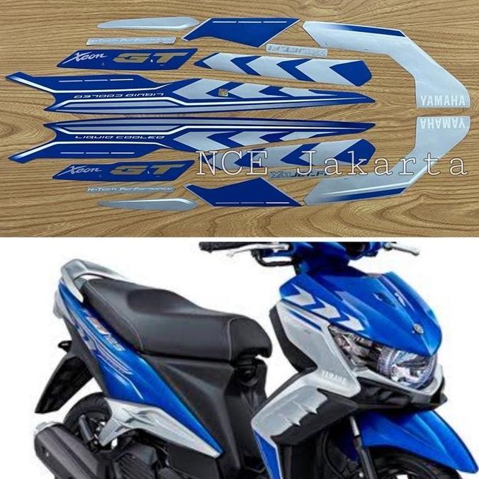DY109 - STIKER STRIPING XEON GT 2015 BIRU