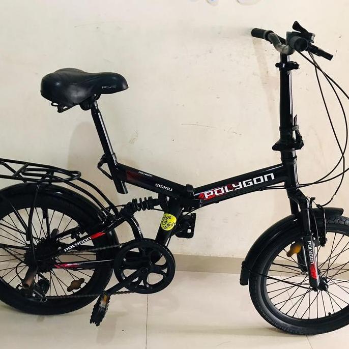 Terbaru Sepeda Lipat Ring 20 Fullsus Repaint Polygon