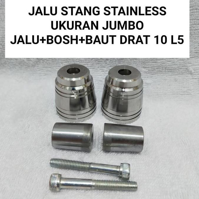 DS303 >> jalu stang stainless cbr 150R cb 150R bandul stang stainless cbr cb Motor Motorcycle