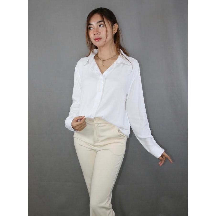 DY24 >> Lilium Ait - Rania Shirt - Kemeja Slim Fit - Rayon Twill dan Katun Toyobo Fodu Premium