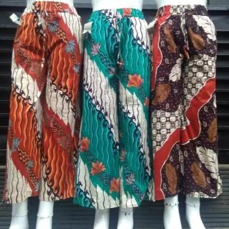 DE53 - CELANA PANJANG BATIK WANITA/CELANA BATIK WANITA JUMBO/KULOT BATIK