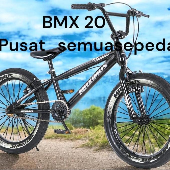 Terbaru Sepeda Bmx Anak Besar Sd-Dewasa 20 Inch Ban Jumbo 3.0 Fat Tyre Outdoor