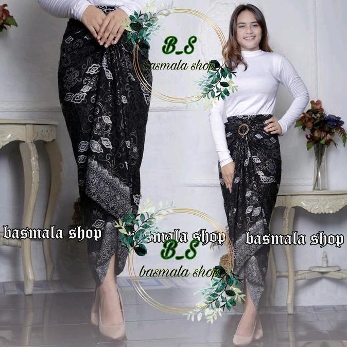 DV71 - ROK LILIT BATIK PREMIUM KEKINIAN ROK BATIK KONDANGAN Kain Katun Ring Panjang Motif Serut Bela