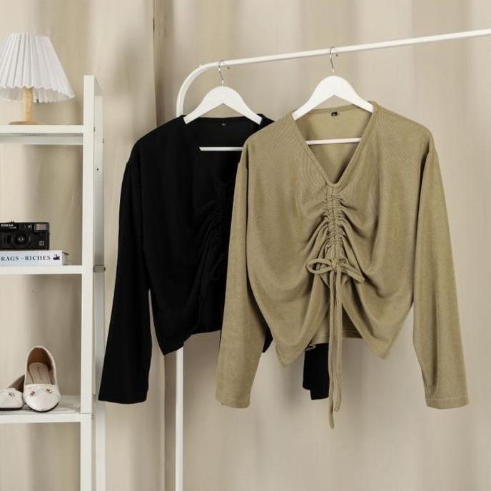 DR176 - CLARA CROP SHIRT/ BAJU CROP JUMBO/ CROP JUMBO/ BAJU CROP BIG SIZE/ ATASAN CROP JUMBO/ ATASAN