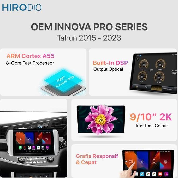 HIRODIO Headunit Alpha OEM Innova Pro Series - Headunit Android 9 inch