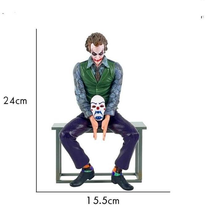action figure joker heath ledger model duduk 24cm