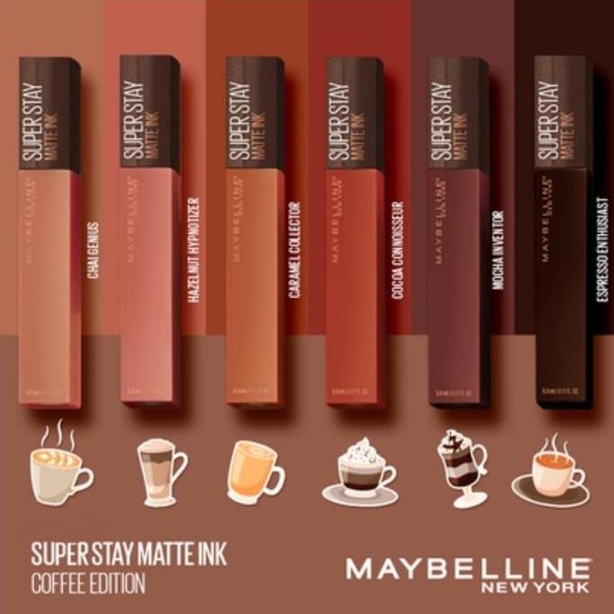 MAYBELLINE SUPERSTAY MATTE INK COFFEE/LOYALIST/DRIVER/POET LIMITED