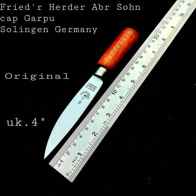 Cap Garpu Asli Herder Solingen Jerman 4 inch