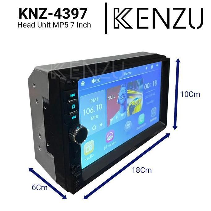 Head Unit Double DIN MP5 Player KENZU 7// INCI Car Audio Bluetooth Radio