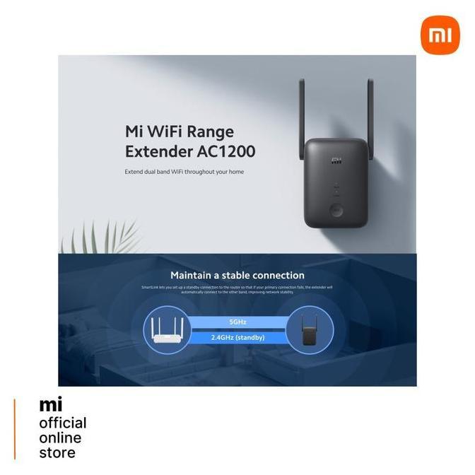 XIAOMI WIFI EXTENDER AC1200 5G GIGABIT REPEATER GARANSI RESMI XIAOMI