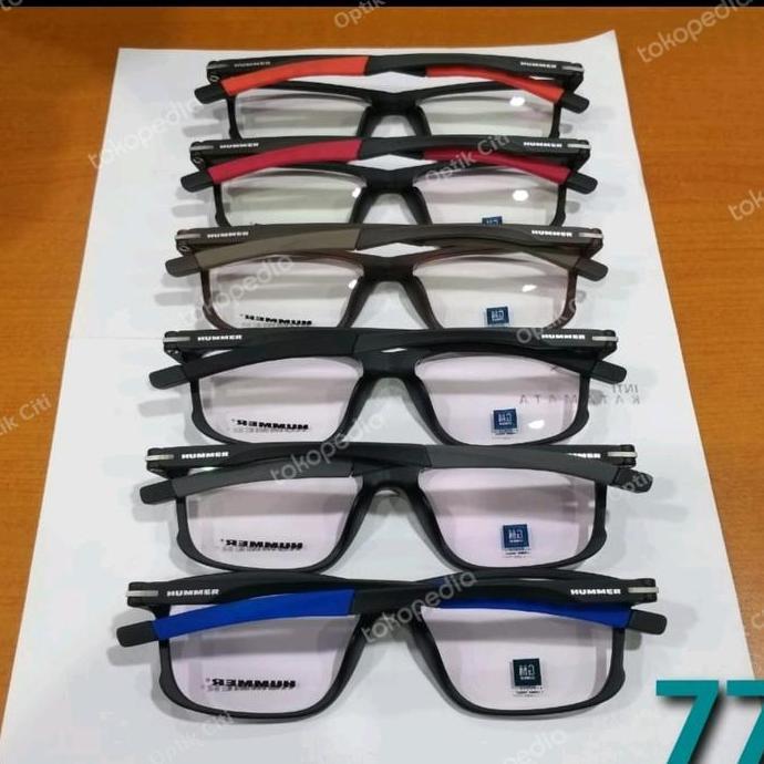 frame kacamata pria hummer original sporty H 722 Col 2 Terlaris