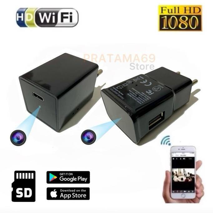 Jantikenaga - Camera Wifi USB Charger Tersembunyi Pantau Jarak Jauh Mini Spy Cam CCTV