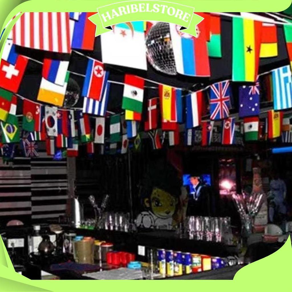 100 / 50 Bendera Negara Dunia Bendera Renceng Negara Dunia Dan Eropa Euro 2024 Dekorasi Cafe Restora