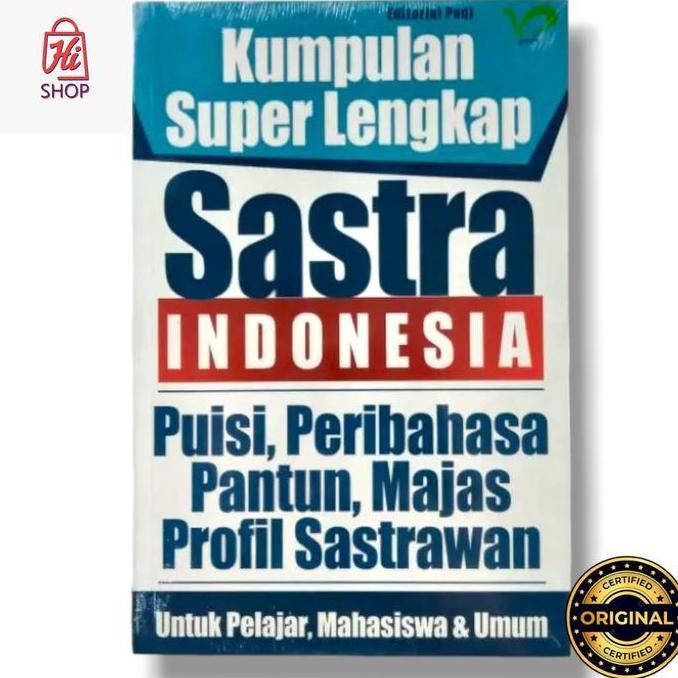 Buku Pelajaran Original Kumpulan Super Lengkap Sastra Indonesia / Hi.Shop